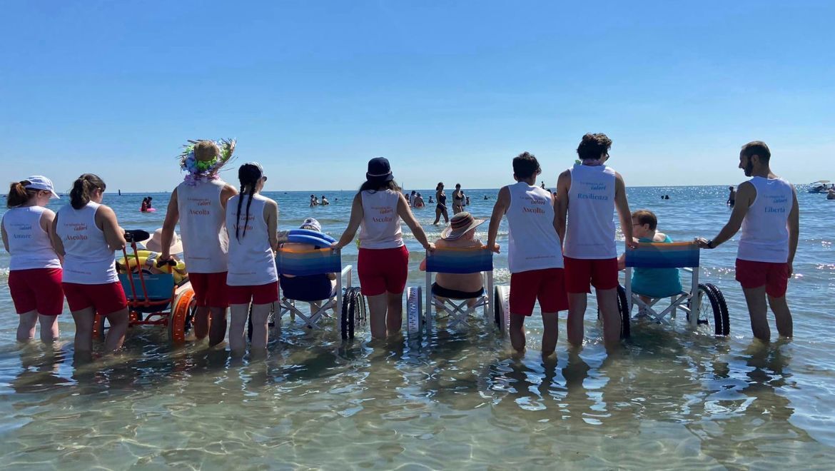 Volontari dell'associazione Insieme a te nel Ravennate